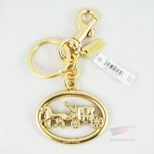 COACH Horse And Carriage Bag Charm GOLD 5397 *New with Tag* RARE